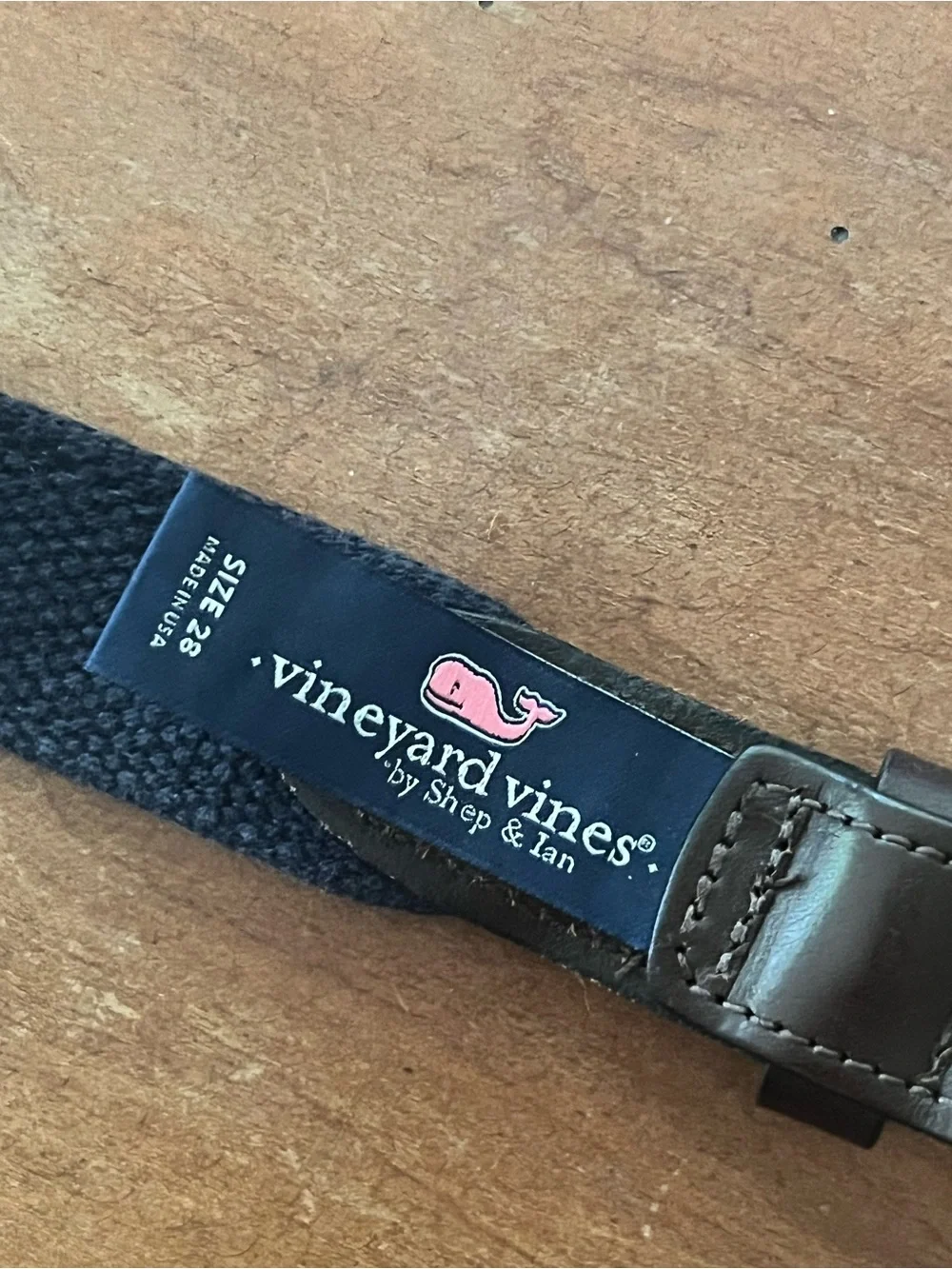 Vineyard Vines Boys Canvas Belt Pink Fish Preppy Coastal Classic Size 28